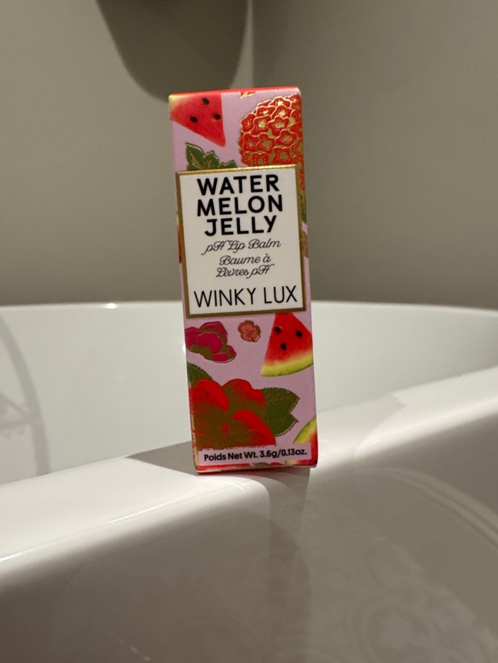 WINKY LUX Watermelon Jelly Lip Balm - Pink & Red Floral Packaging